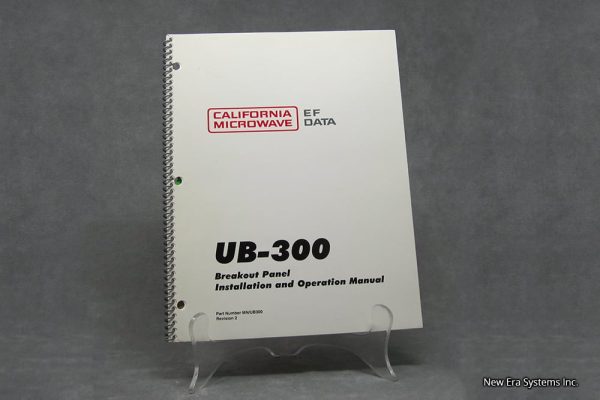 california microwave ef data ub 300 breakout panel manual