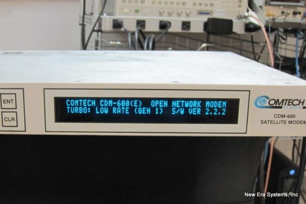 comtech cdm 600 satellite modem new era systems
