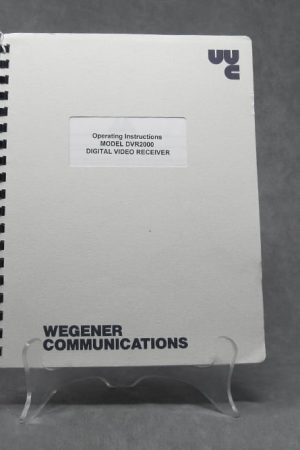 Low Price new, used, refurbished or rent Wegener Communications DVR2000 Video Receiver Manual
