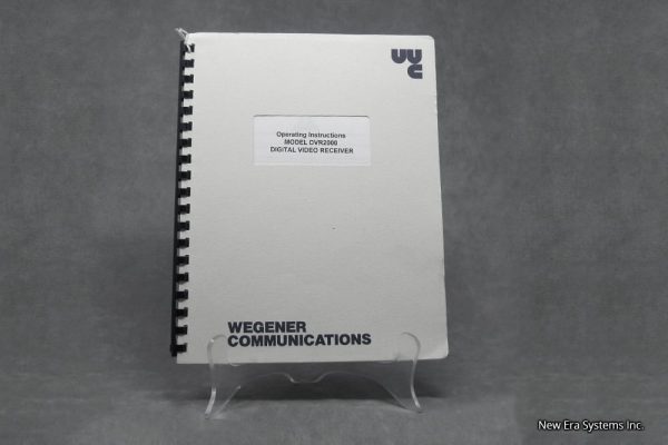 wegener communications dvr2000 video receiver manual