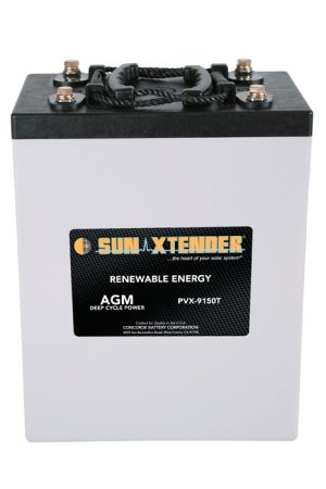 Concorde SunXtender PVX-9150T AGM Deep Cycle Solar Battery 2v 915 AH (24hr)