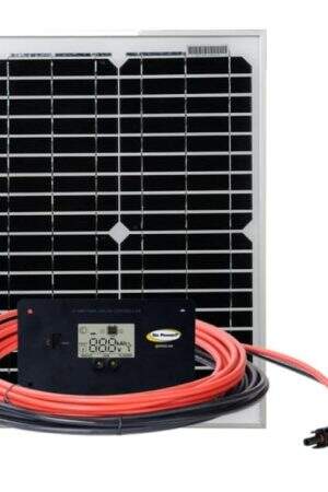 GP-ECO-20: 20 WATT / 1.2 AMP SOLAR KIT W. 10 AMP CONTROLLER