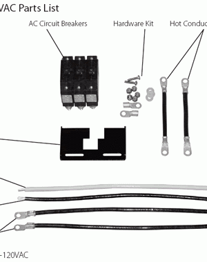 Outback FW-IOB-S-120VAC , 120VAC single phase bypass kit