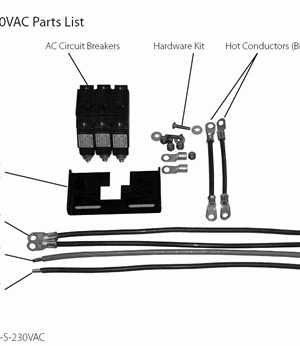 Outback FW-IOB-S-230VAC , 230VAC single phase bypass kit