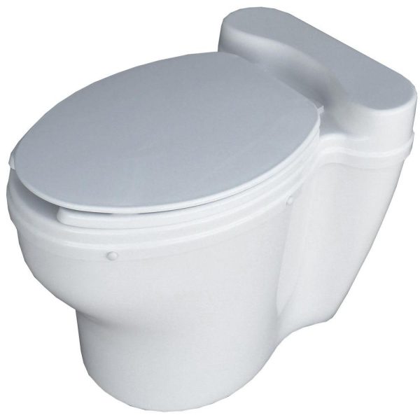 sun mar elongated dry toilet for use with centrex systems