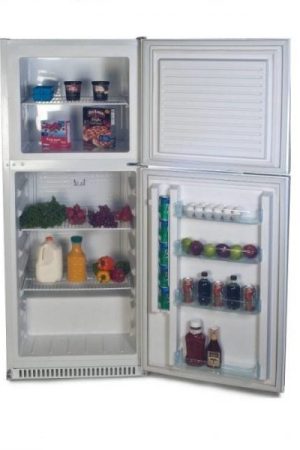 Sundanzer DCRF450 15CF 12/24 VDC Powered Refrigerator with Top Freezer